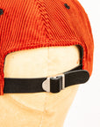 Buco Corduroy Strap-Back Cap Orange