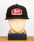 Buco Corduroy Strap-Back Cap Black