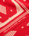 RRL Deco Cotton Bandana Turkey Red Cream