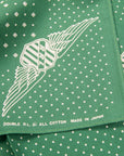 RRL Bolton Cotton Bandana Faded Green Cream