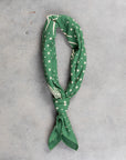 RRL Bolton Cotton Bandana Faded Green Cream