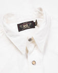 RRL Buffalo Western Shirt Heavy Poplin White