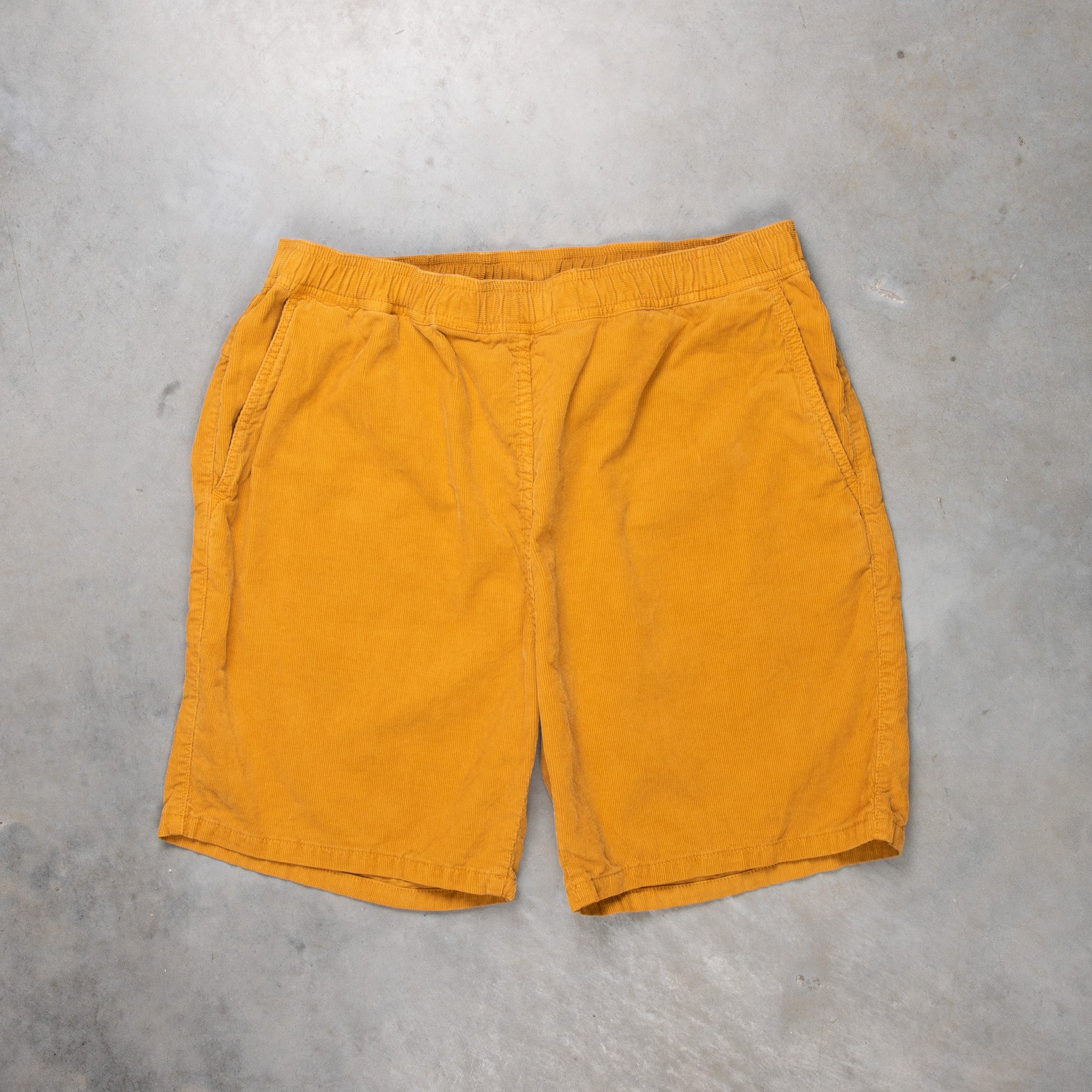 Yellow corduroy sales shorts