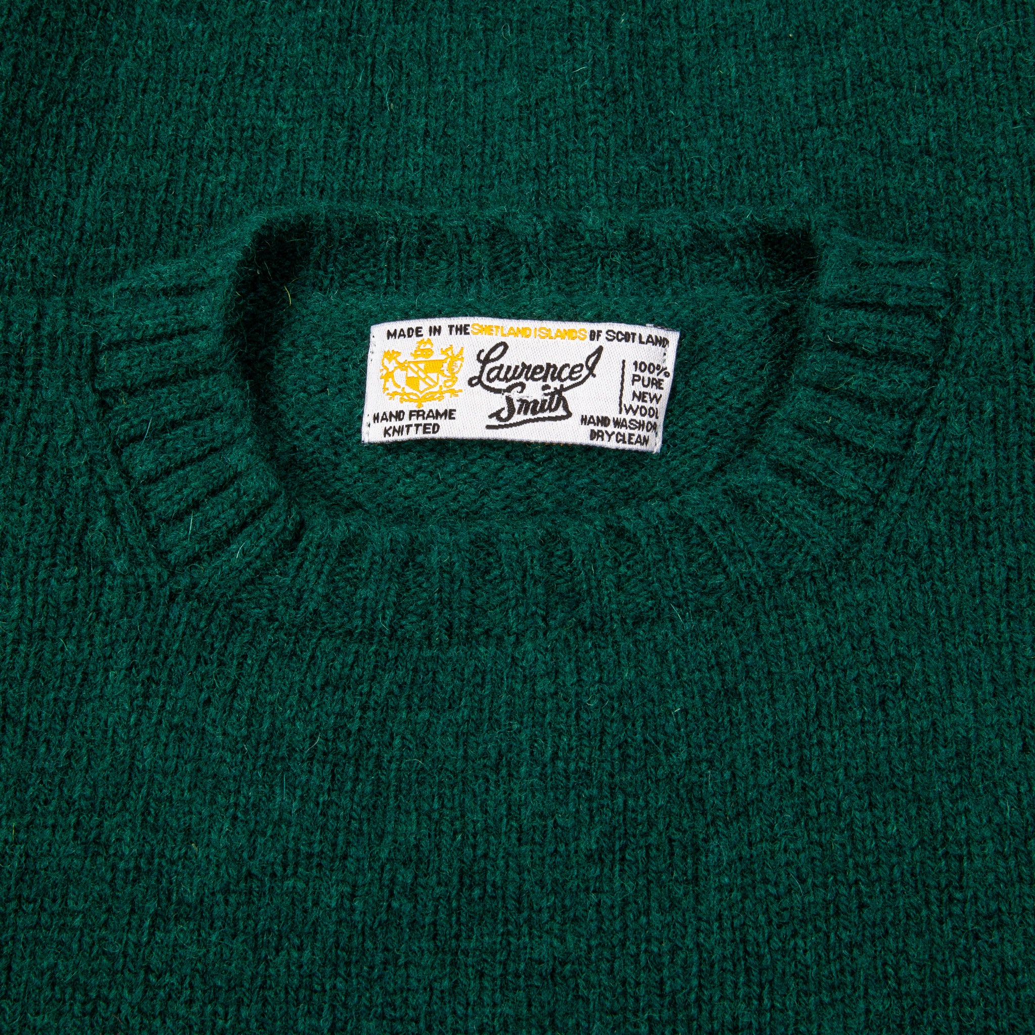 Laurence J. Smith Super Soft Seamless Crew Neck Pullover Forest 