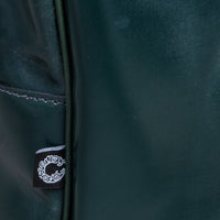 Croots bridle leather Racing green laptop bag