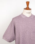 Remi Relief Polo Tee Purple Melange