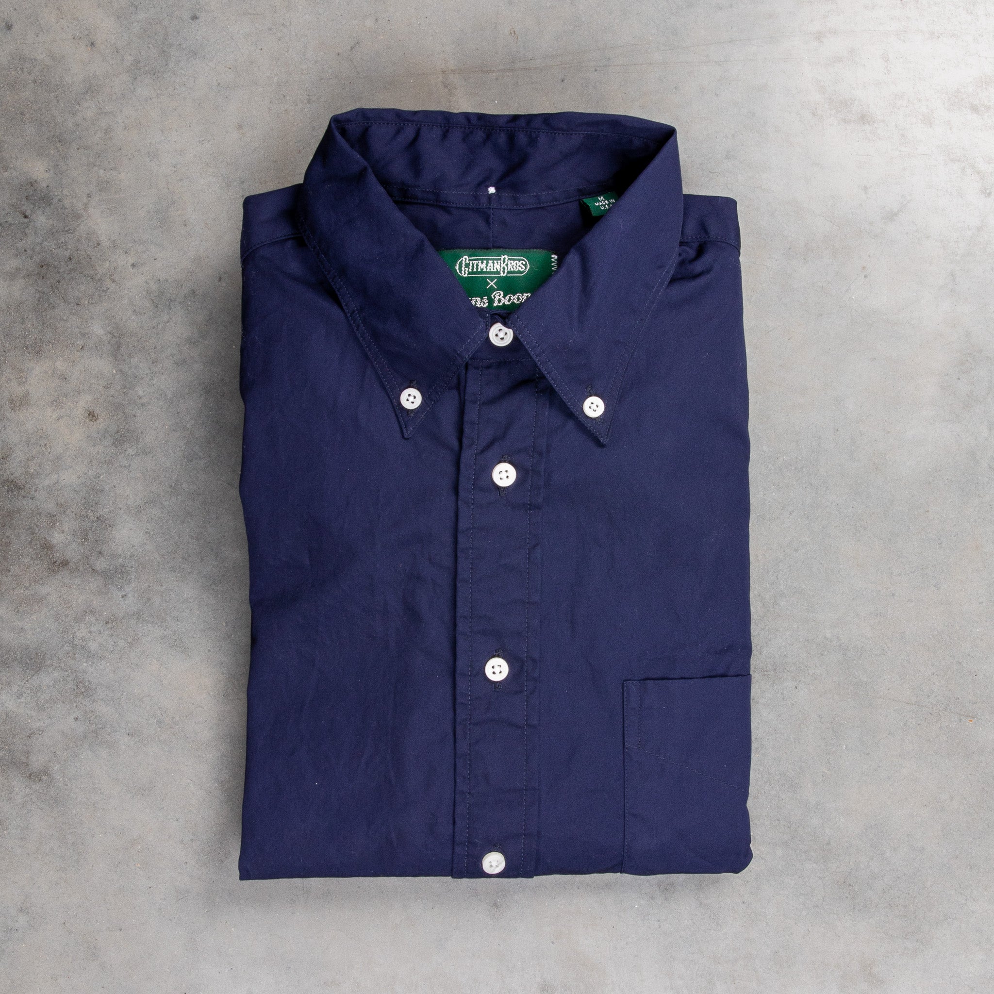 Gitman Vintage x Frans Boone Navy Poplin – Frans Boone Store