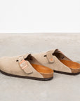 The Real McCoy´s Leather Foot Support Clogs Taupe