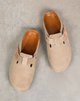 The Real McCoy´s Leather Foot Support Clogs Taupe