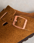 The Real McCoy´s Leather Foot Support Clogs Raw Sienna