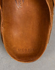 The Real McCoy´s Leather Foot Support Clogs Raw Sienna