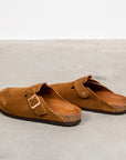 The Real McCoy´s Leather Foot Support Clogs Raw Sienna