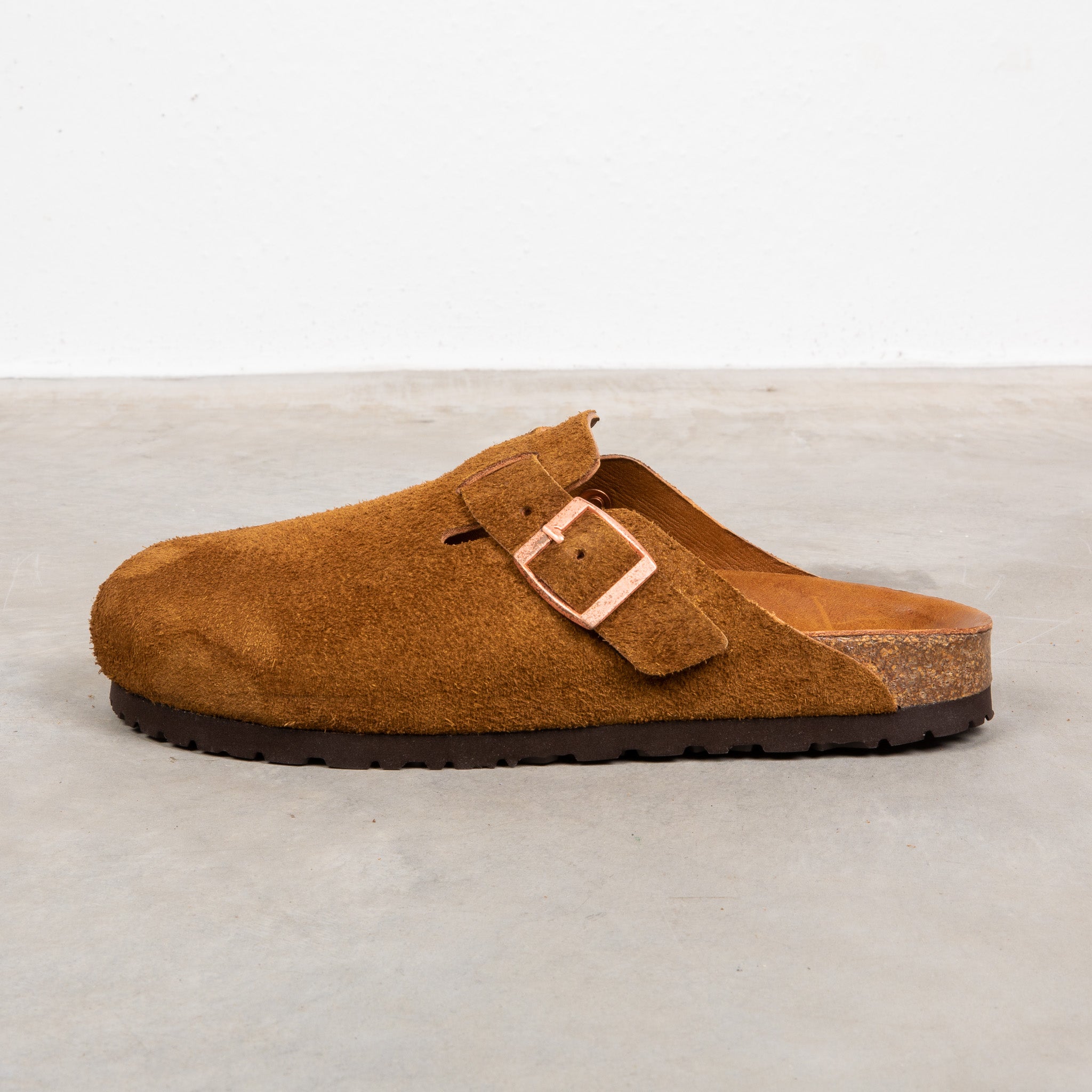 The Real McCoy´s Leather Foot Support Clogs Raw Sienna – Frans 