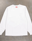 The Real McCoy's Pocket Tee L/S White