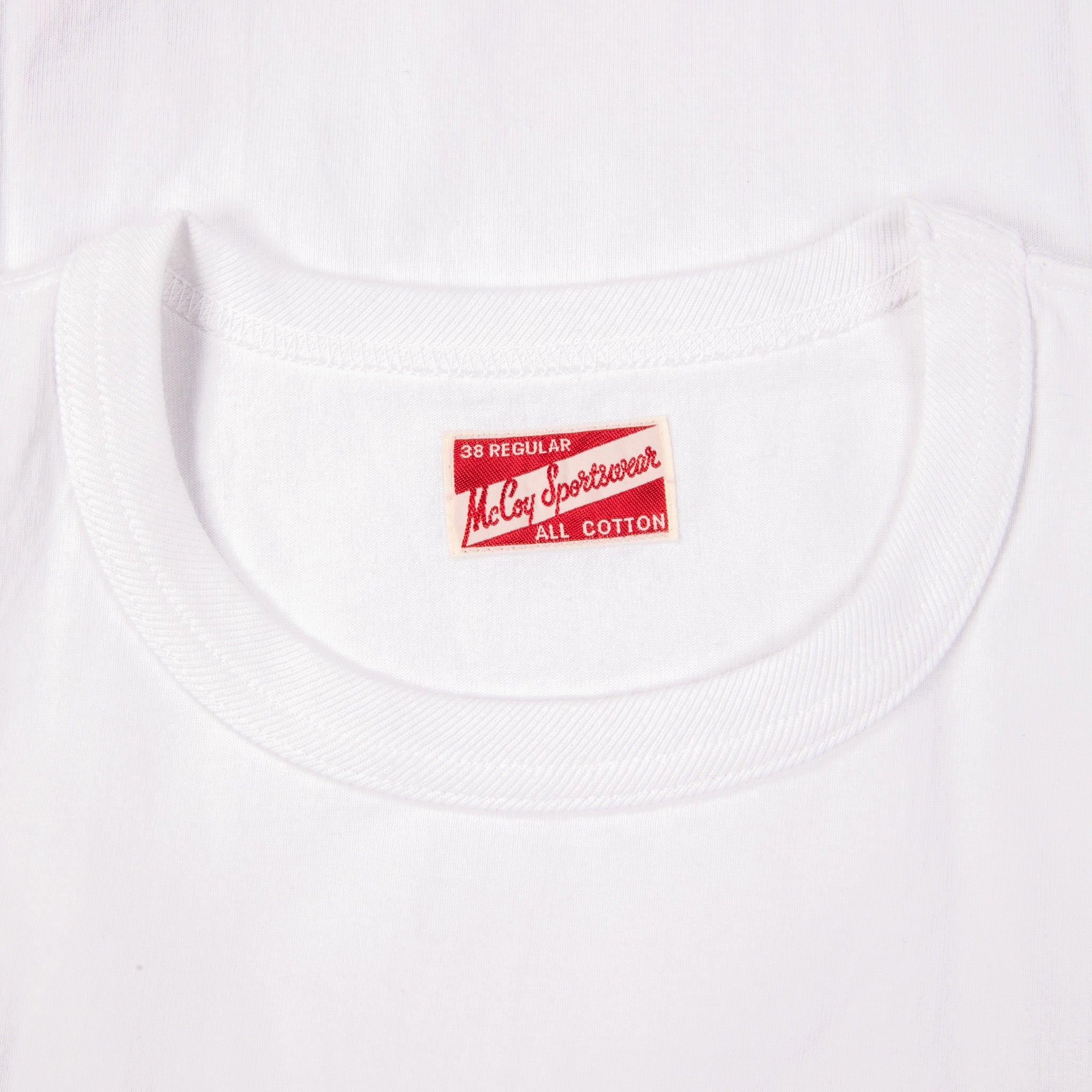The Real McCoy's Pocket Tee L/S White – Frans Boone Store