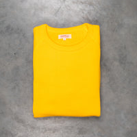 The Real McCoy's Loopwheel Raglan Sleeve 9 Oz Sweatshirt Yellow