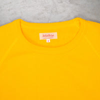 The Real McCoy's Loopwheel Raglan Sleeve 9 Oz Sweatshirt Yellow