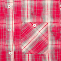 The Real McCoy´s 8HU Ombre Check Summer Flannel Shirt Pink