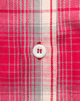 The Real McCoy's 8HU Ombre Check Summer Flannel Shirt Pink