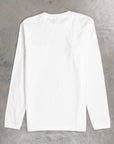 Velva sheen longsleeve pocket tee White