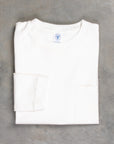 Velva sheen longsleeve pocket tee White