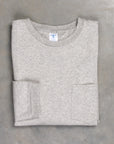 Velva Sheen Longsleeve Pocket Tee Heather Grey