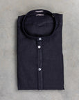 Massimo Alba Kos Grandad Collar Shirt Blu Notte