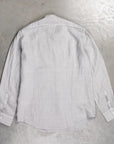 Massimo Alba Kos Grandad Collar Shirt Argento