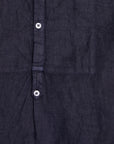 Massimo Alba Kos Grandad Collar Shirt Blu Notte