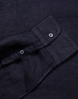 Massimo Alba Kos Grandad Collar Shirt Blu Notte