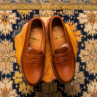 Alden Leisure loafer saddle Hoffmans calf leather