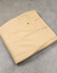 Rota Pantaloni High Rise Regular Linen Canvas Beige Biscotto