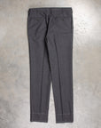 Rota Pantaloni High Rise Regular Fit 120's Hopsack Grigio Scuro