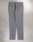 Rota Pantaloni High Rise Regular Fit 120's Hopsack Grigio Medio