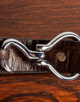 Engineered Garments Hoof Pick Buckle Belt Brown Embossed Croc