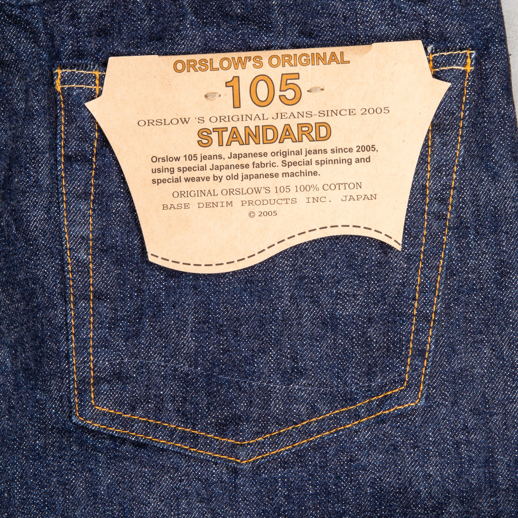 OrSlow 105 Standard Fit One Wash