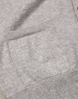 Drumohr Cashmere Gillet con Bottoni Grigio Chiaro