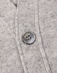 Drumohr Cashmere Gillet con Bottoni Grigio Chiaro