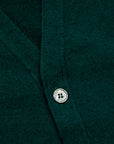 Drumohr Cashmere Cardigan con Bottoni Verde Bottiglia