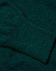 Drumohr Cashmere Cardigan con Bottoni Verde Bottiglia