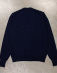 Drumohr Cashmere Cardigan con Bottoni Blu Notte
