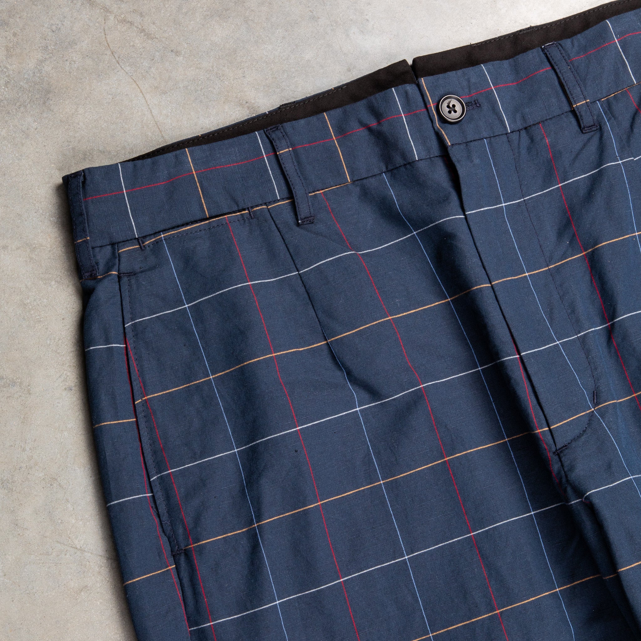 Engineered Garments Andover Pant Navy Windowpane – Frans