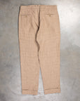 Engineered Garments Andover Pant Beige Linen Glen Plaid