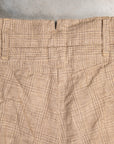 Engineered Garments Andover Pant Beige Linen Glen Plaid