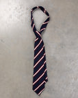 Engineered Garments Knit Tie Navy Stripe