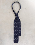 Engineered Garments Knit Tie Navy Polka Dot