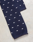 Engineered Garments Knit Tie Navy Polka Dot