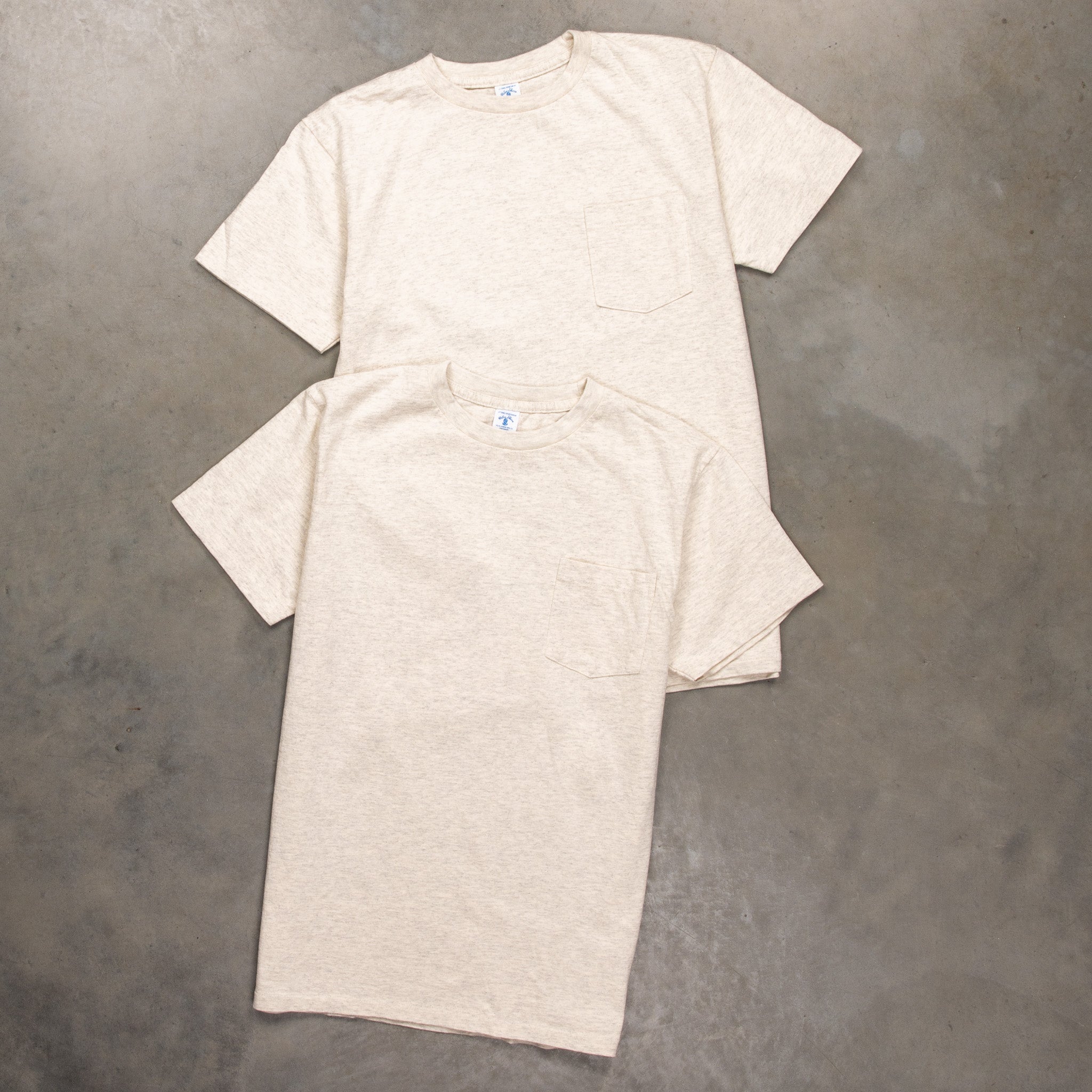 Velva Sheen pack pocket tee oatmeal - Main Image