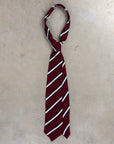 Engineered Garments Knit Tie Burgundy Stripe