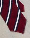 Engineered Garments Knit Tie Burgundy Stripe